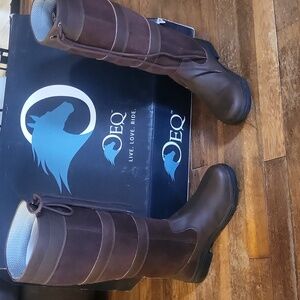 Suede & Leather Waterproof Equestrian Boots